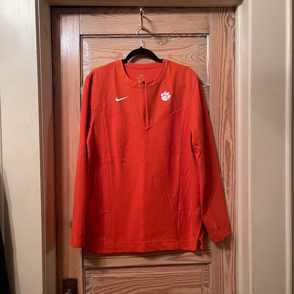 Nike Dri-FIT Clemson 1/2 Zip Pullover - Team Issue - Men's L - Like New